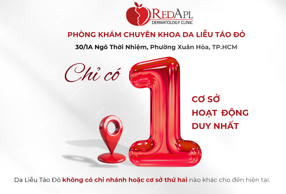 Táo Đỏ chỉ có 1 địa chỉ duy nhất