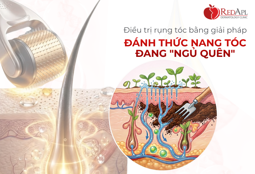 Lăn Kim Trị Rụng Tóc - Giải Pháp Đánh Thức Nang Tóc Đang "Ngủ Quên"